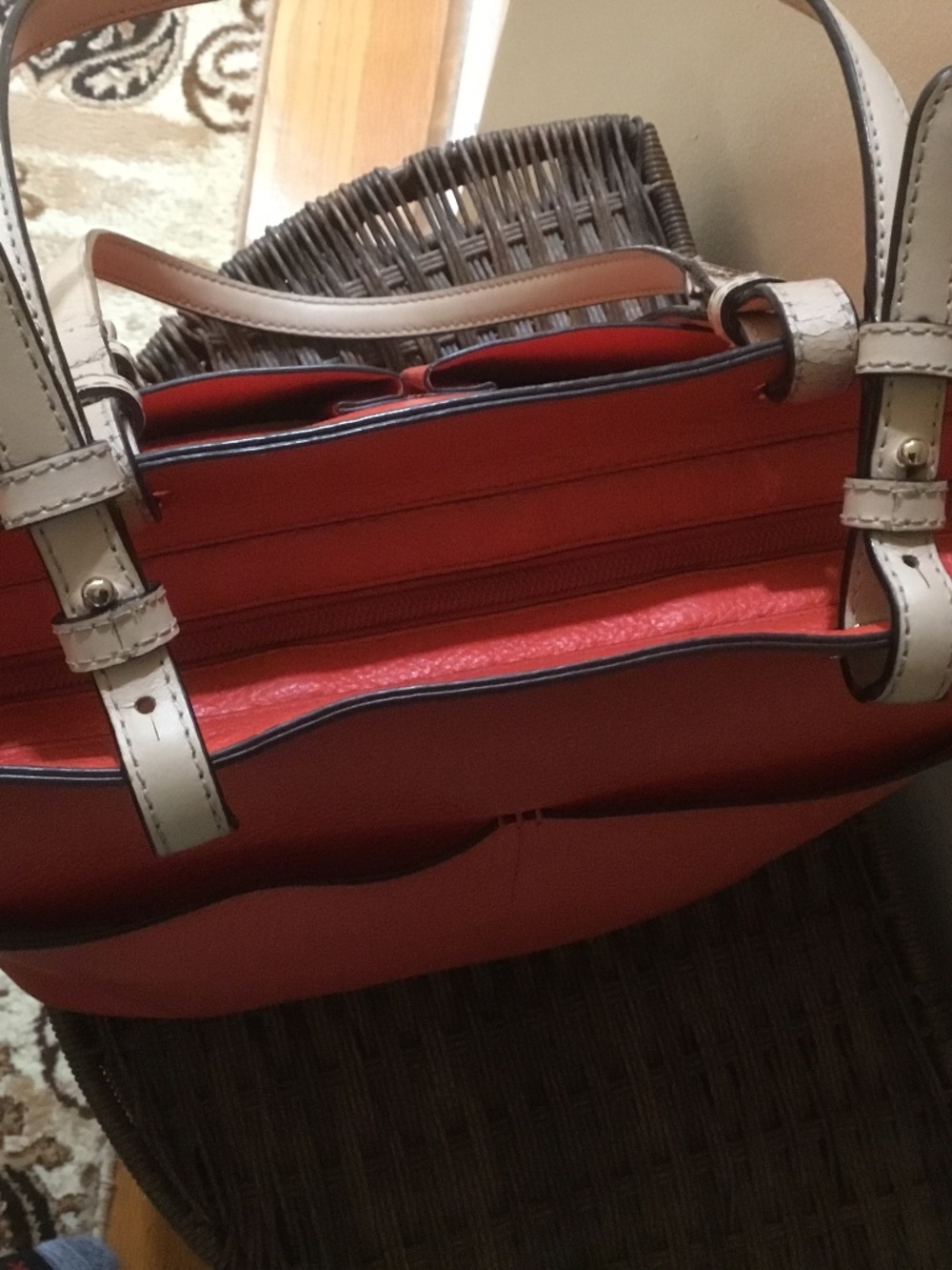 Michael Kors Jet Set Travel Medium Double Pockets Sides Tote (Vegan Leather) - Picture 7 of 16